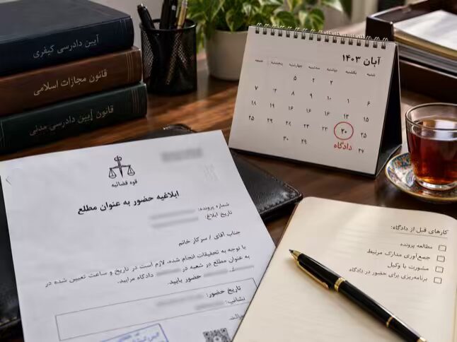 ادای توضیح به عنوان مطلع چیست؟ ⚠️ حکم جلب و عدم حضور 6 IMG 9704 compressed